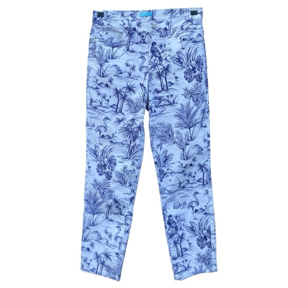 J. McLaughlin Womens Toile Print White Jeans - Picture 3 of 7
